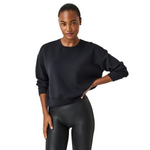 SPANX 02. WOMENS APPAREL - WOMENS LS SHIRTS - WOMENS LS CASUAL Women's AirEssentials Crew VERY BLACK