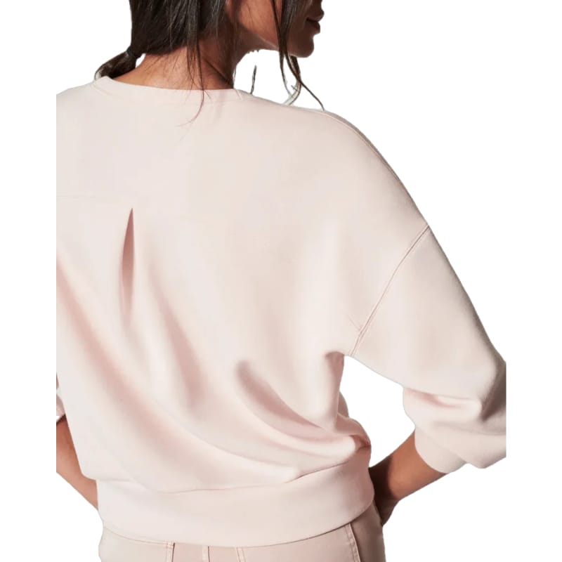 SPANX 02. WOMENS APPAREL - WOMENS LS SHIRTS - WOMENS LS CASUAL Women's AirEssentials Crew PALE PINK