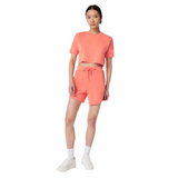 SPANX 02. WOMENS APPAREL - WOMENS SS SHIRTS - WOMENS SS CASUAL Women's AirEssentials Cropped Pocket Tee SUNSET PEACH