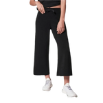 SPANX 02. WOMENS APPAREL - WOMENS PANTS - WOMENS PANTS LOUNGE Women's AirEssentials Cropped Wide Leg VRY BLCK