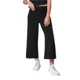 SPANX 02. WOMENS APPAREL - WOMENS PANTS - WOMENS PANTS LOUNGE Women's AirEssentials Cropped Wide Leg VRY BLCK