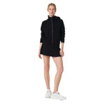 SPANX 02. WOMENS APPAREL - WOMENS HOODIES|SWEATERS - WOMENS PO HOODY Women's AirEssentials Full Zip Hoodie VERY BLACK