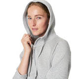 SPANX 02. WOMENS APPAREL - WOMENS HOODIES|SWEATERS - WOMENS PO HOODY Women's AirEssentials Full Zip Hoodie LIT GREY HEATHER