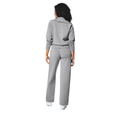 SPANX 02. WOMENS APPAREL - WOMENS HOODIES|SWEATERS - WOMENS PO Q ZIP Women's AirEssentials Half Zip MID GREY HEATHER