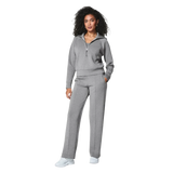 SPANX 02. WOMENS APPAREL - WOMENS HOODIES|SWEATERS - WOMENS PO Q ZIP Women's AirEssentials Half Zip MID GREY HEATHER