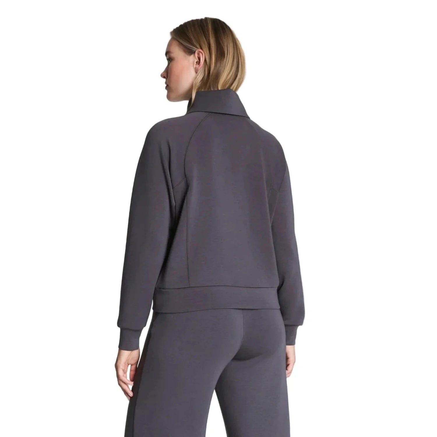 SPANX 02. WOMENS APPAREL - WOMENS HOODIES|SWEATERS - WOMENS PO Q ZIP Women's AirEssentials Half Zip STORM