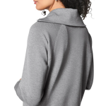 SPANX 02. WOMENS APPAREL - WOMENS HOODIES|SWEATERS - WOMENS PO Q ZIP Women's AirEssentials Half Zip MID GREY HEATHER