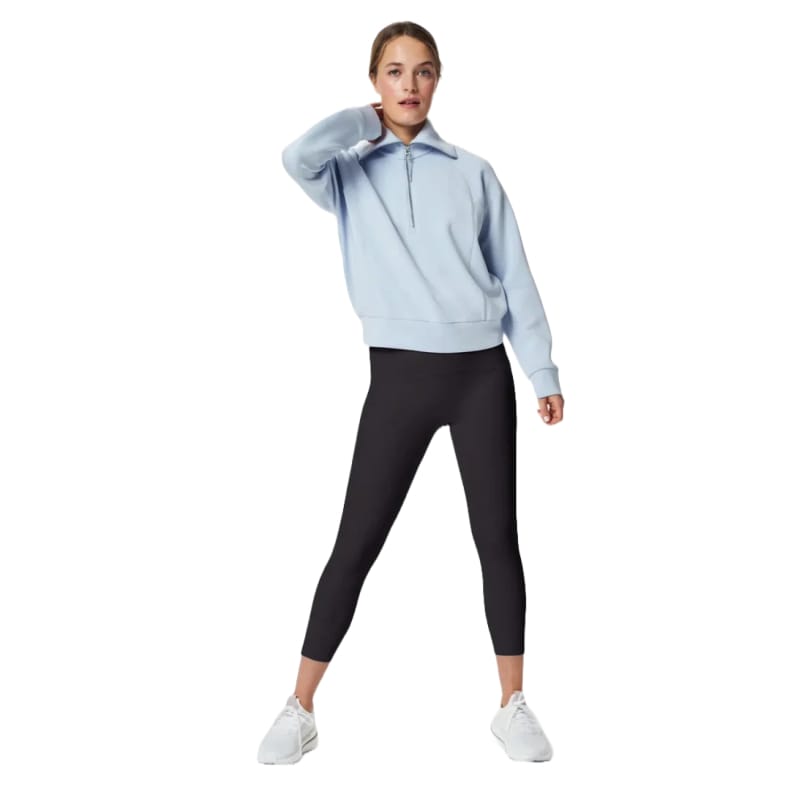 SPANX 02. WOMENS APPAREL - WOMENS HOODIES|SWEATERS - WOMENS PO Q ZIP Women's AirEssentials Half Zip OXFORD