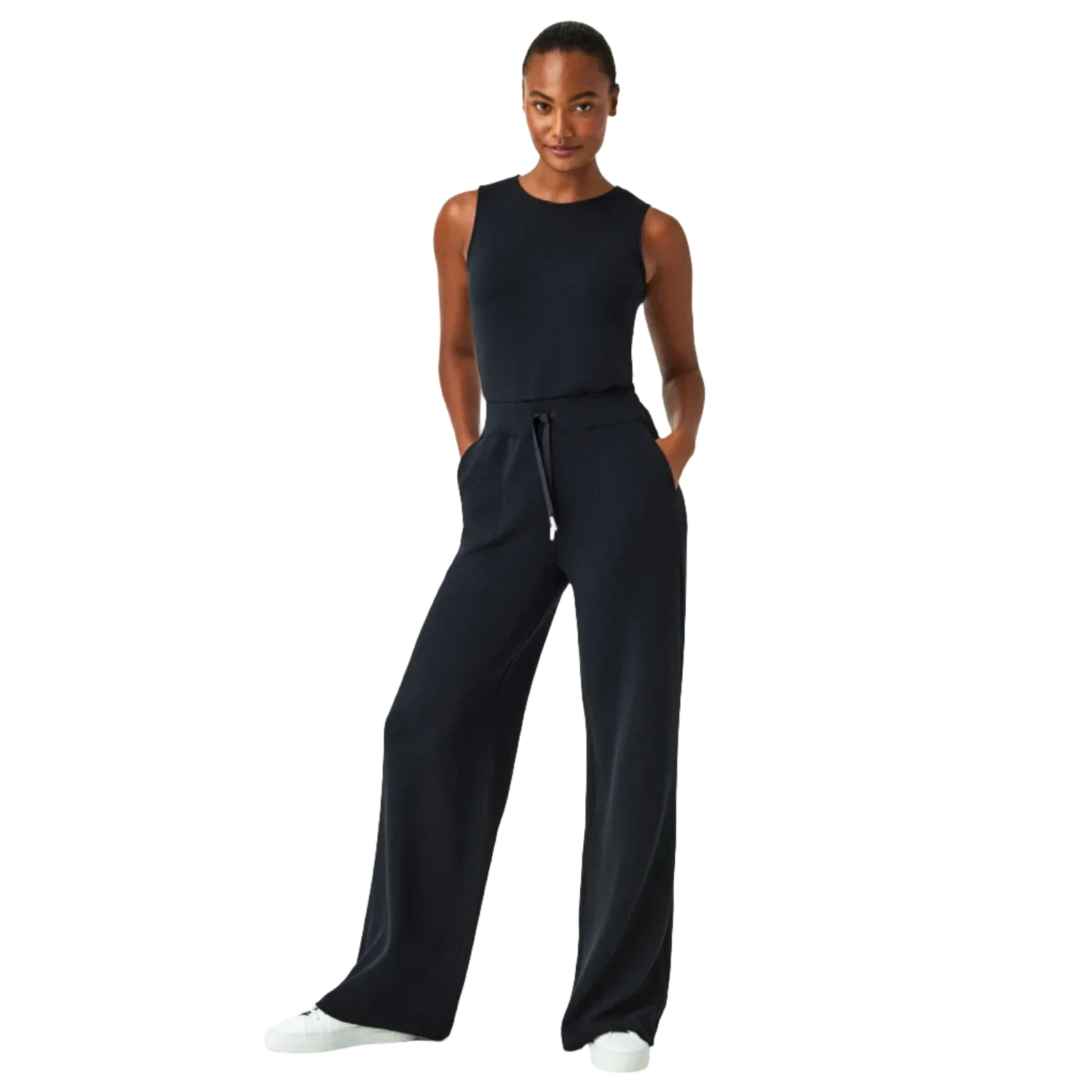 SPANX 02. WOMENS APPAREL - WOMENS DRESS|SKIRT - WOMENS JUMPERS Women's AirEssentials Jumpsuit VERY BLACK