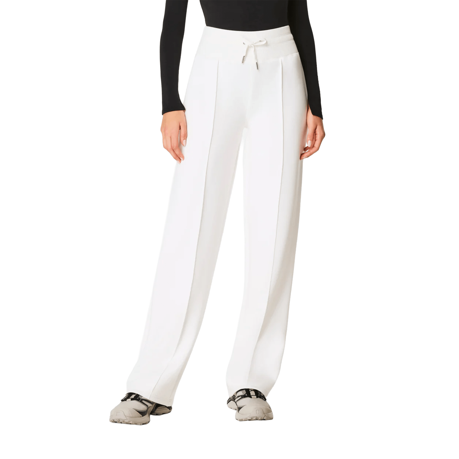 SPANX 02. WOMENS APPAREL - WOMENS PANTS - WOMENS PANTS LOUNGE Women's AirEssentials Luxe Ankle Pant IVORY