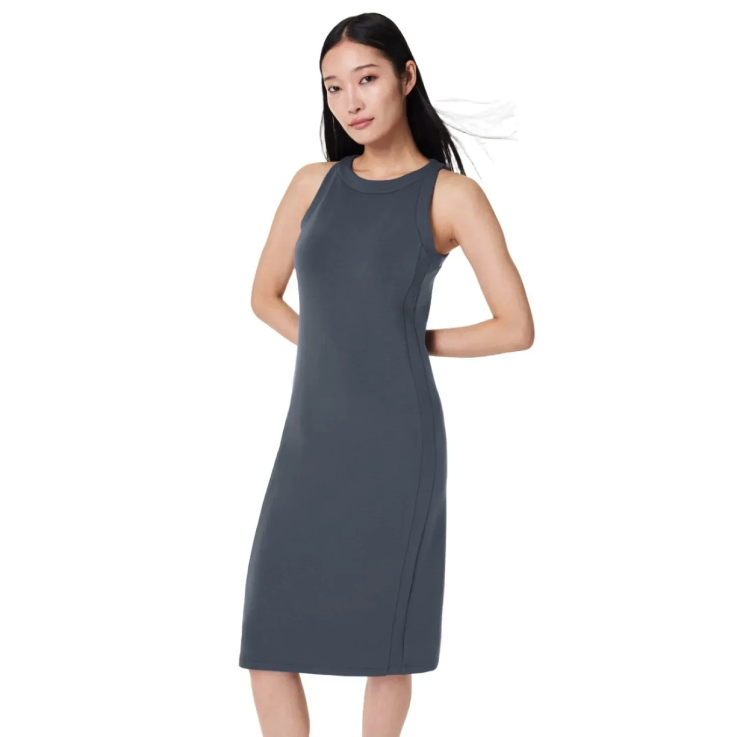 SPANX 02. WOMENS APPAREL - WOMENS DRESS|SKIRT - WOMENS DRESS CASUAL Women's AirEssentials Tank Midi Dress DARK STORM