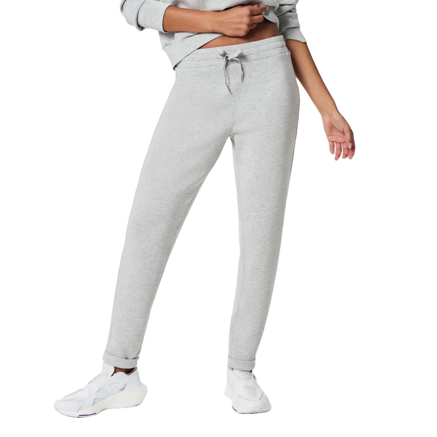 SPANX 02. WOMENS APPAREL - WOMENS PANTS - WOMENS PANTS LOUNGE Women's AirEssentials Tapered Pant LIT GREY HEATHER