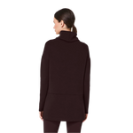 SPANX 02. WOMENS APPAREL - WOMENS HOODIES|SWEATERS - WOMENS PO SWEATERS Women's AirEssentials Turtleneck Tunic TRUFFLE BROWN