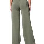 SPANX 02. WOMENS APPAREL - WOMENS PANTS - WOMENS PANTS LOUNGE Women's AirEssentials Wide Leg Pant CLOVER