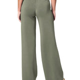 SPANX 02. WOMENS APPAREL - WOMENS PANTS - WOMENS PANTS LOUNGE Women's AirEssentials Wide Leg Pant CLOVER