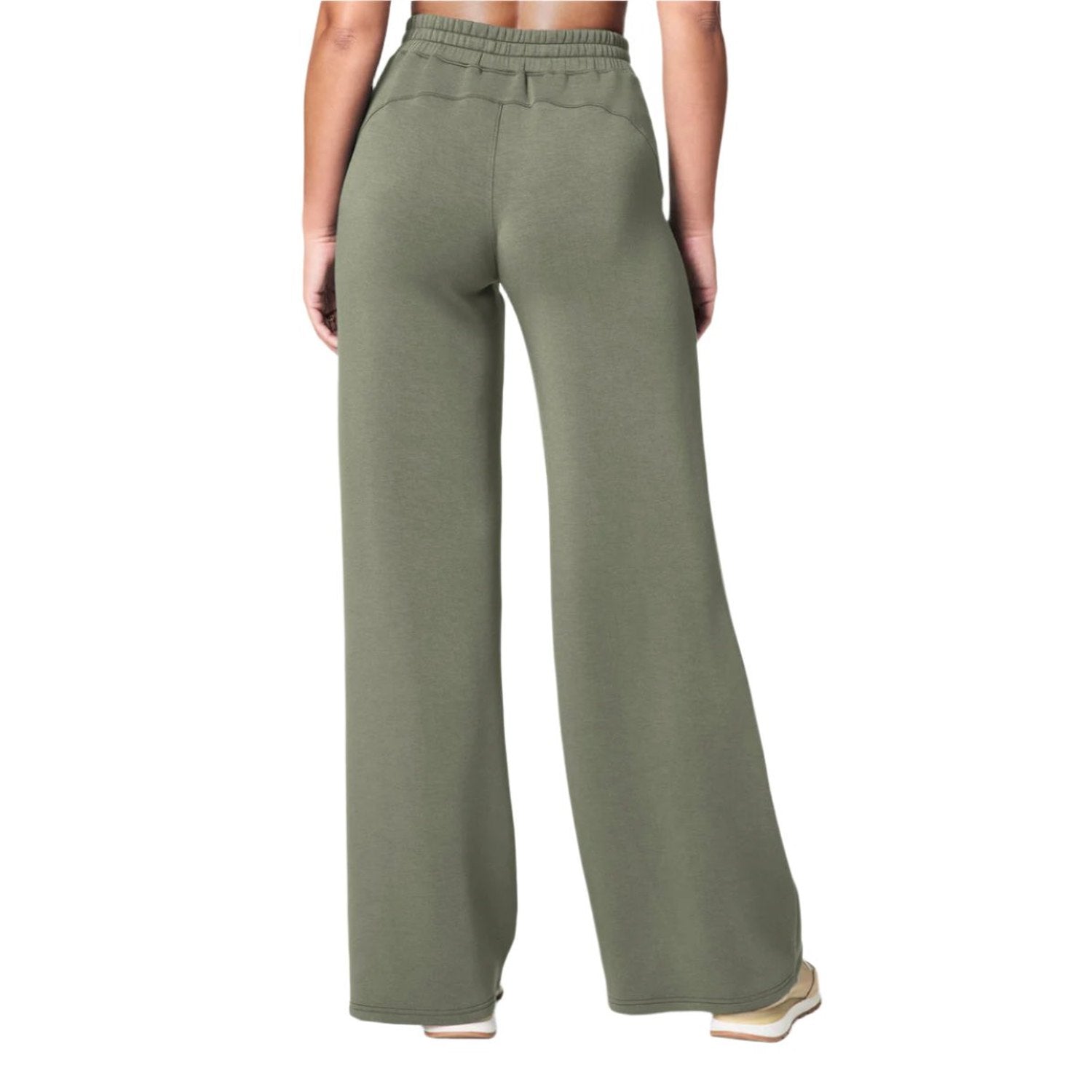 SPANX 02. WOMENS APPAREL - WOMENS PANTS - WOMENS PANTS LOUNGE Women's AirEssentials Wide Leg Pant CLOVER