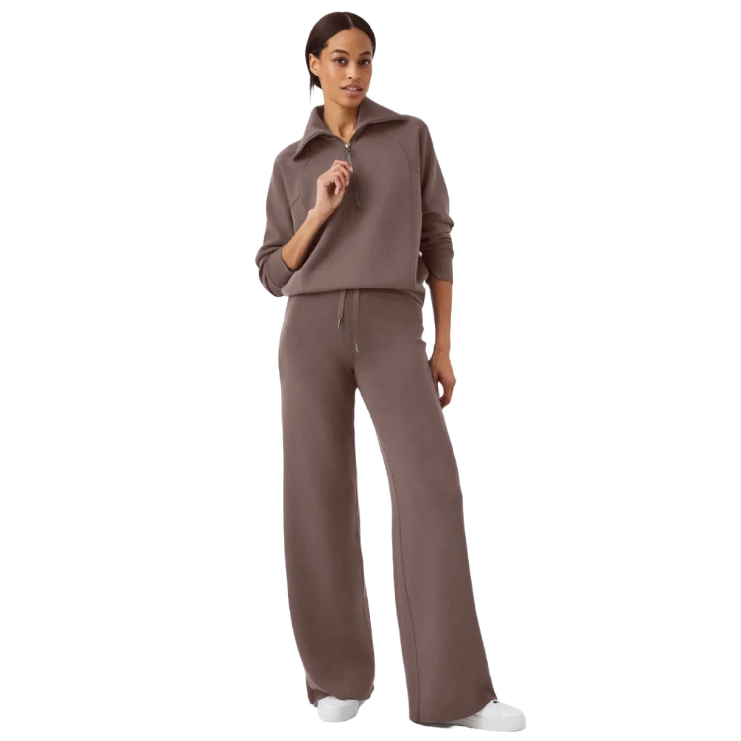 SPANX 02. WOMENS APPAREL - WOMENS PANTS - WOMENS PANTS LOUNGE Women's AirEssentials Wide Leg Pant SMOKE