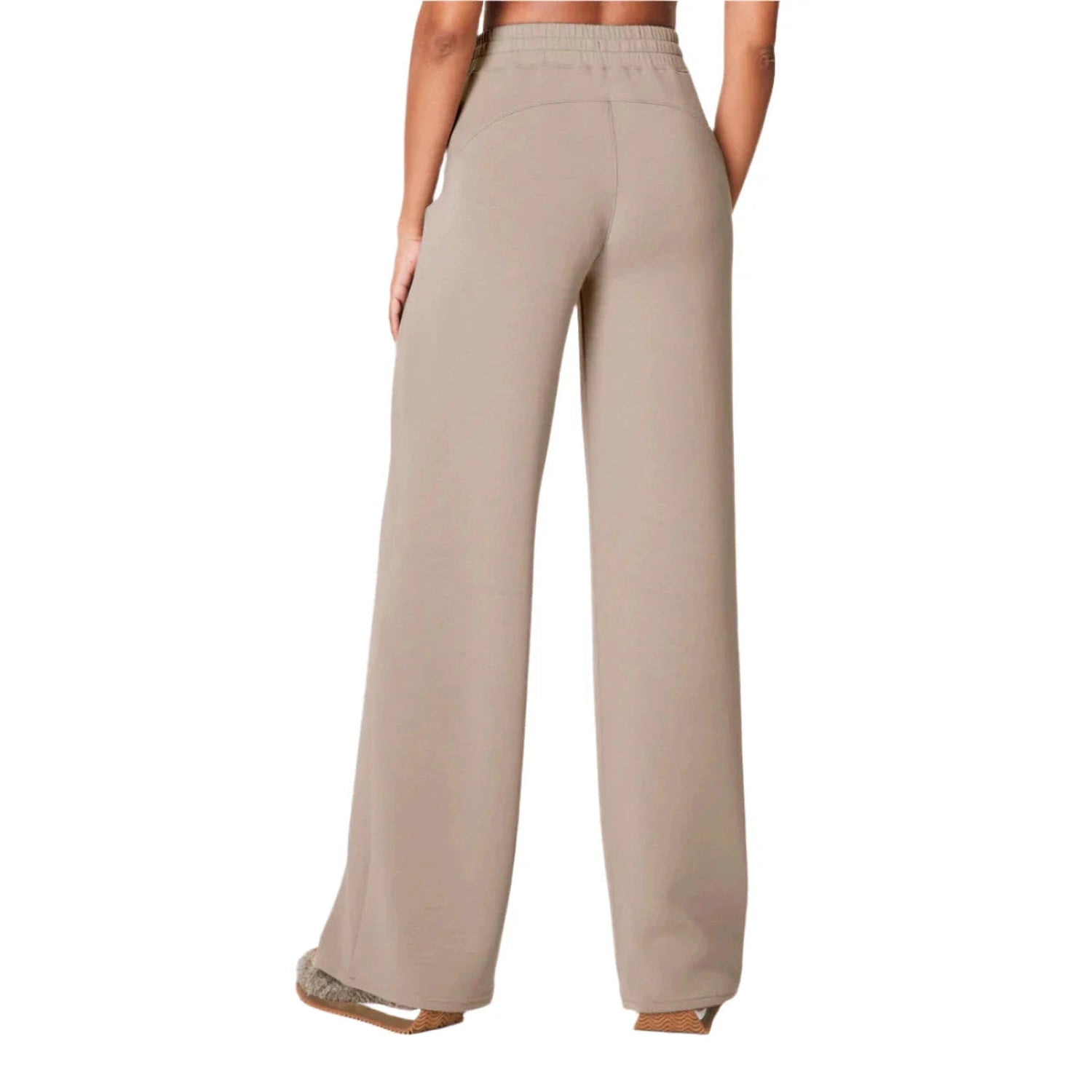 SPANX 02. WOMENS APPAREL - WOMENS PANTS - WOMENS PANTS LOUNGE Women's AirEssentials Wide Leg Pant ASHWOOD