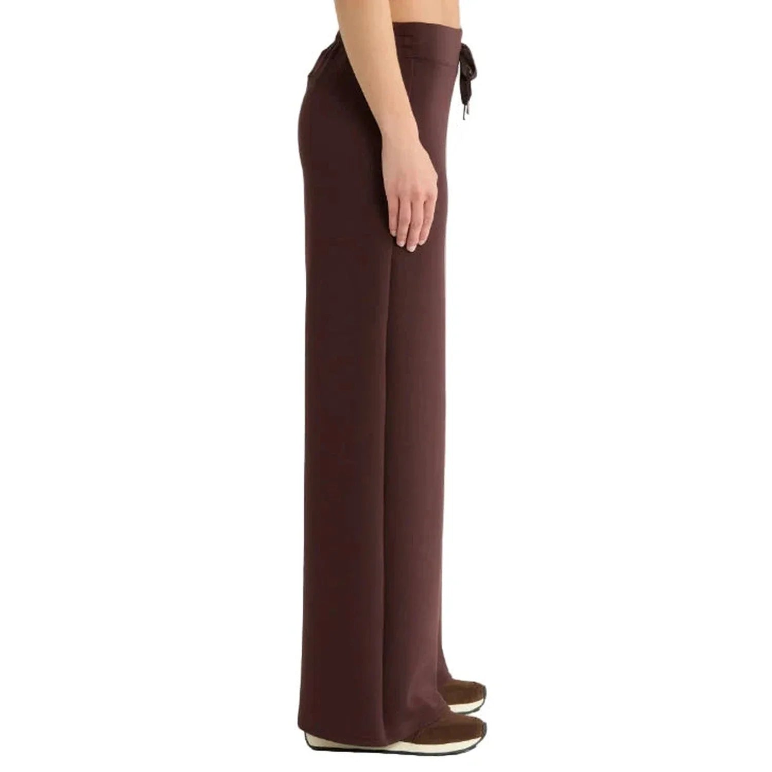 SPANX 02. WOMENS APPAREL - WOMENS PANTS - WOMENS PANTS LOUNGE Women's AirEssentials Wide Leg Pant TRUFFLE BROWN