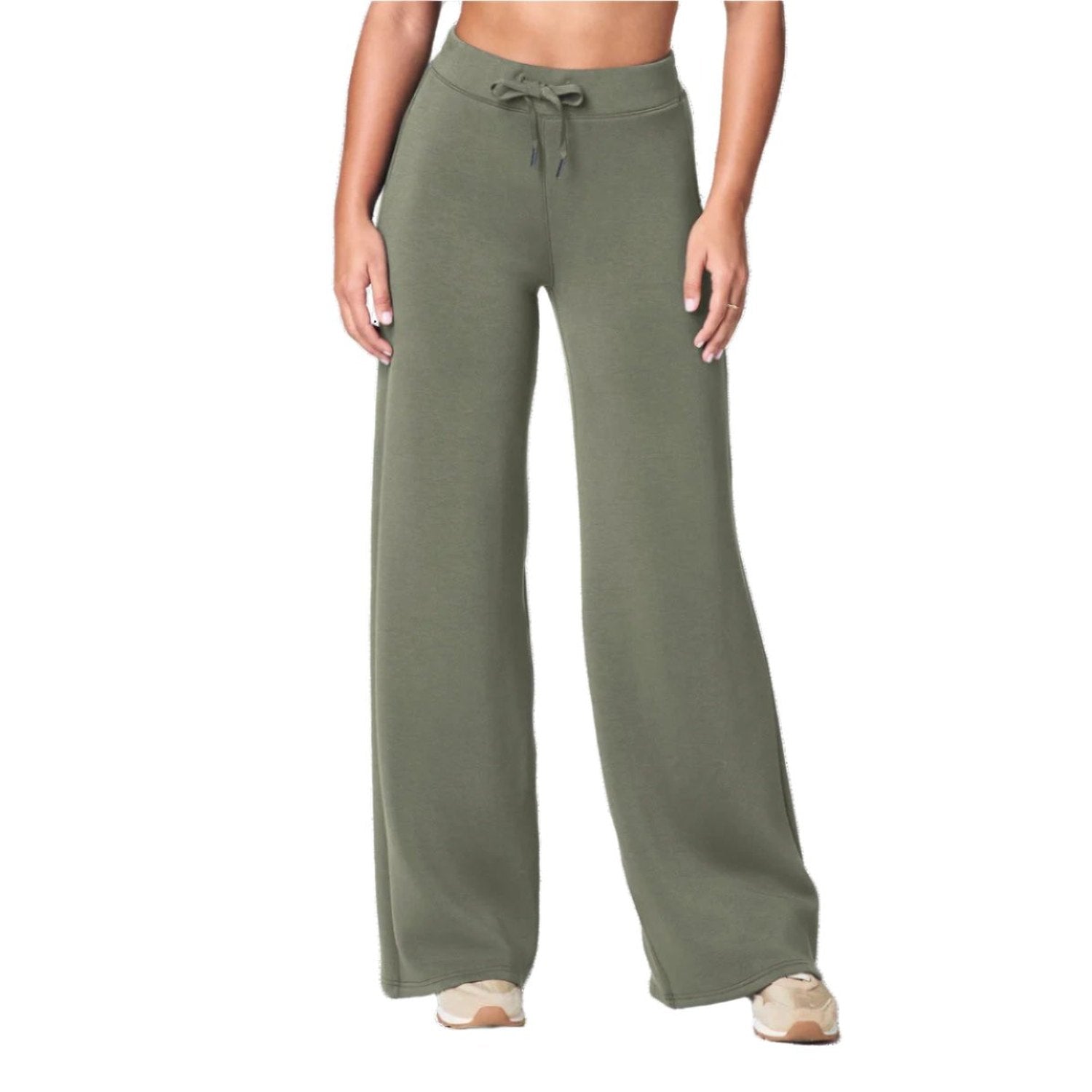 SPANX 02. WOMENS APPAREL - WOMENS PANTS - WOMENS PANTS LOUNGE Women's AirEssentials Wide Leg Pant CLOVER