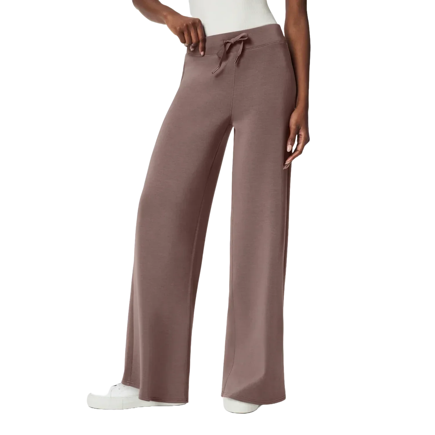 SPANX 02. WOMENS APPAREL - WOMENS PANTS - WOMENS PANTS LOUNGE Women's AirEssentials Wide Leg Pant SMOKE