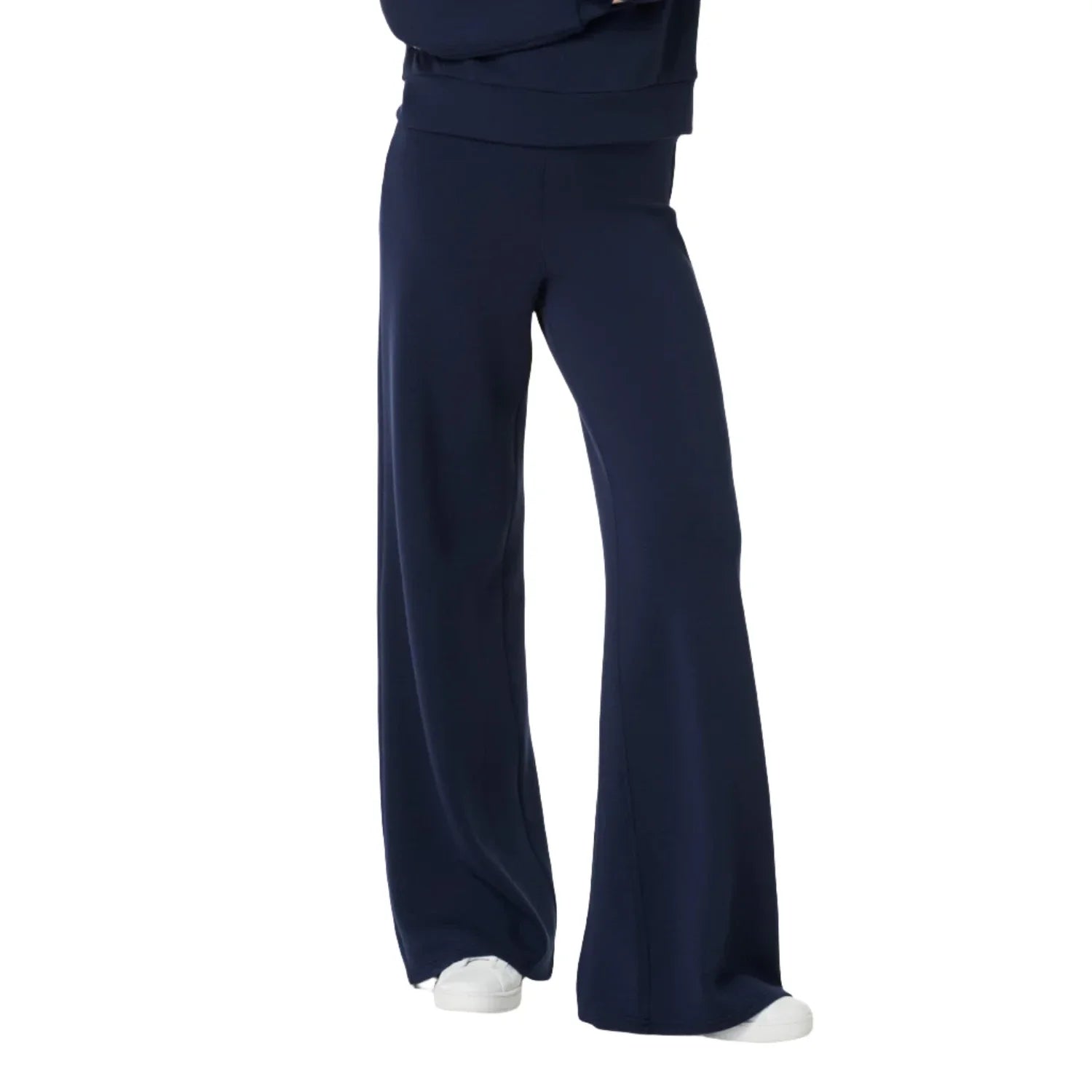 SPANX 02. WOMENS APPAREL - WOMENS PANTS - WOMENS PANTS LOUNGE Women's AirEssentials Wide Leg Pant TIMELESS NAVY