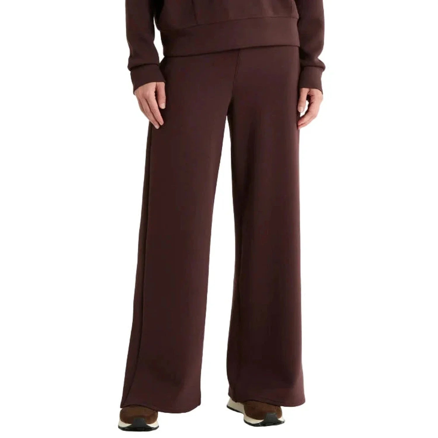 SPANX 02. WOMENS APPAREL - WOMENS PANTS - WOMENS PANTS LOUNGE Women's AirEssentials Wide Leg Pant TRUFFLE BROWN