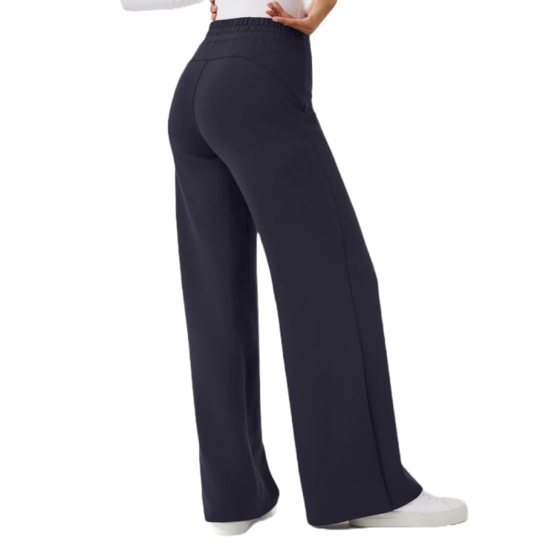 SPANX 02. WOMENS APPAREL - WOMENS PANTS - WOMENS PANTS LOUNGE Women's AirEssentials Wide Leg Pant CLASSIC NAVY