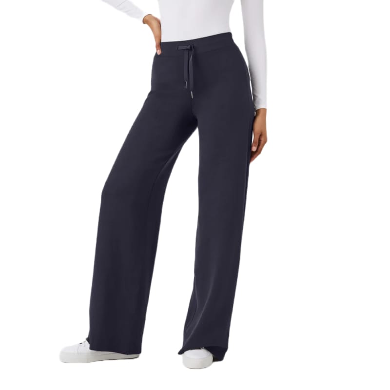 SPANX 02. WOMENS APPAREL - WOMENS PANTS - WOMENS PANTS LOUNGE Women's AirEssentials Wide Leg Pant CLASSIC NAVY