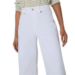 SPANX 02. WOMENS APPAREL - WOMENS PANTS - WOMENS PANTS CASUAL Women's Crop Wide Leg Jeans WHITE