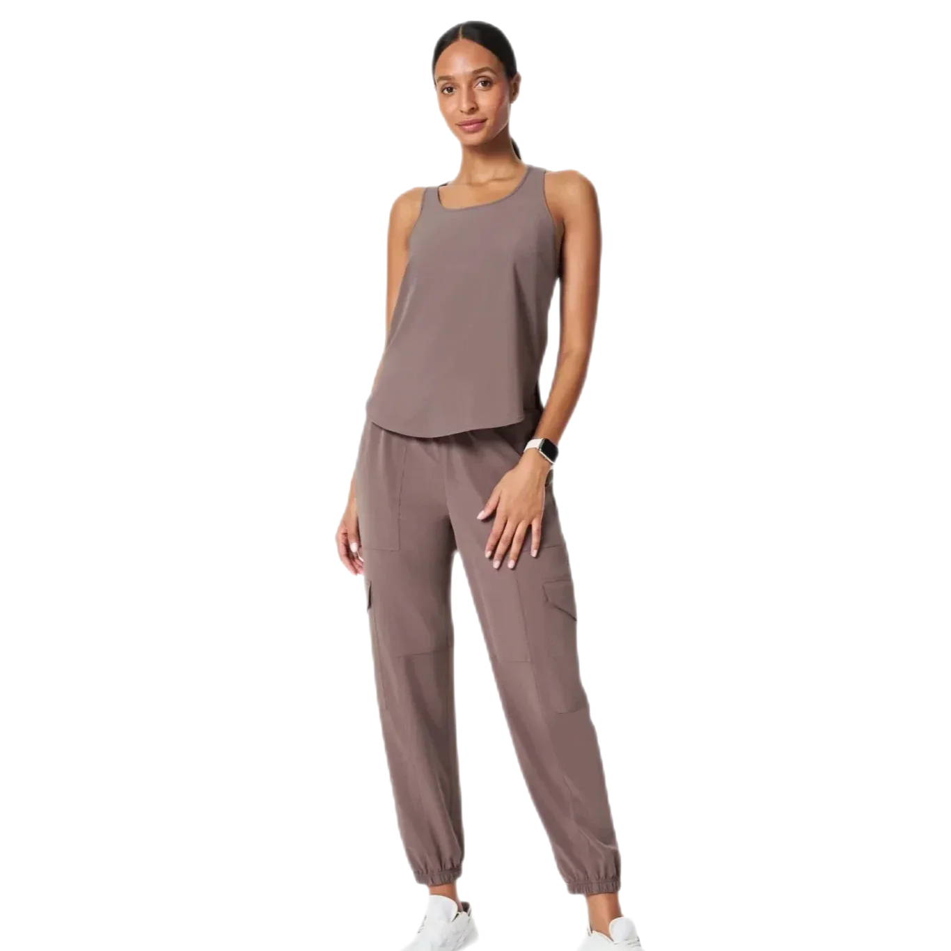 SPANX 02. WOMENS APPAREL - WOMENS PANTS - WOMENS PANTS CASUAL Women's Out of Office Cargo Jogger SMOKE