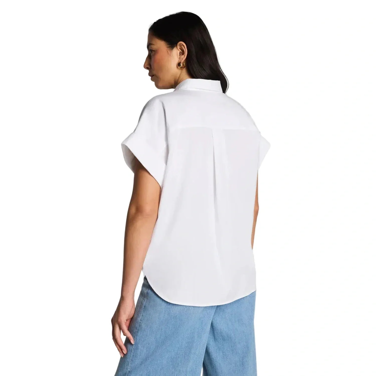 Women’s Poplin Oversized Short Sleeve Shirt SPANX