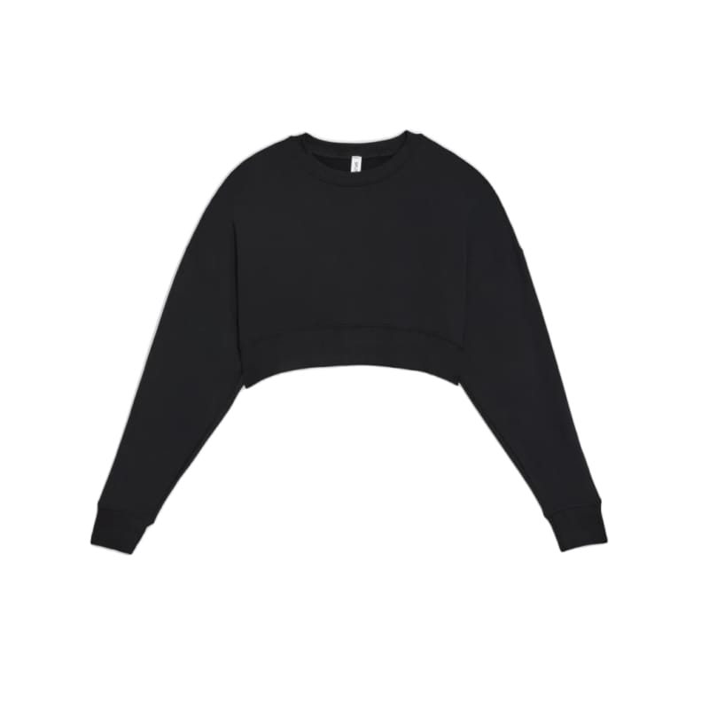 SPLITS 59 09. W. SPORTSWEAR - W. ACTIVE TOP Women's Noah Fleece Crop Sweatshirt BLACK