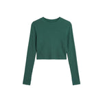 Women’s Louise Rib Long Sleeve Crop Splits59