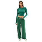 Women’s Louise Rib Long Sleeve Crop Splits59