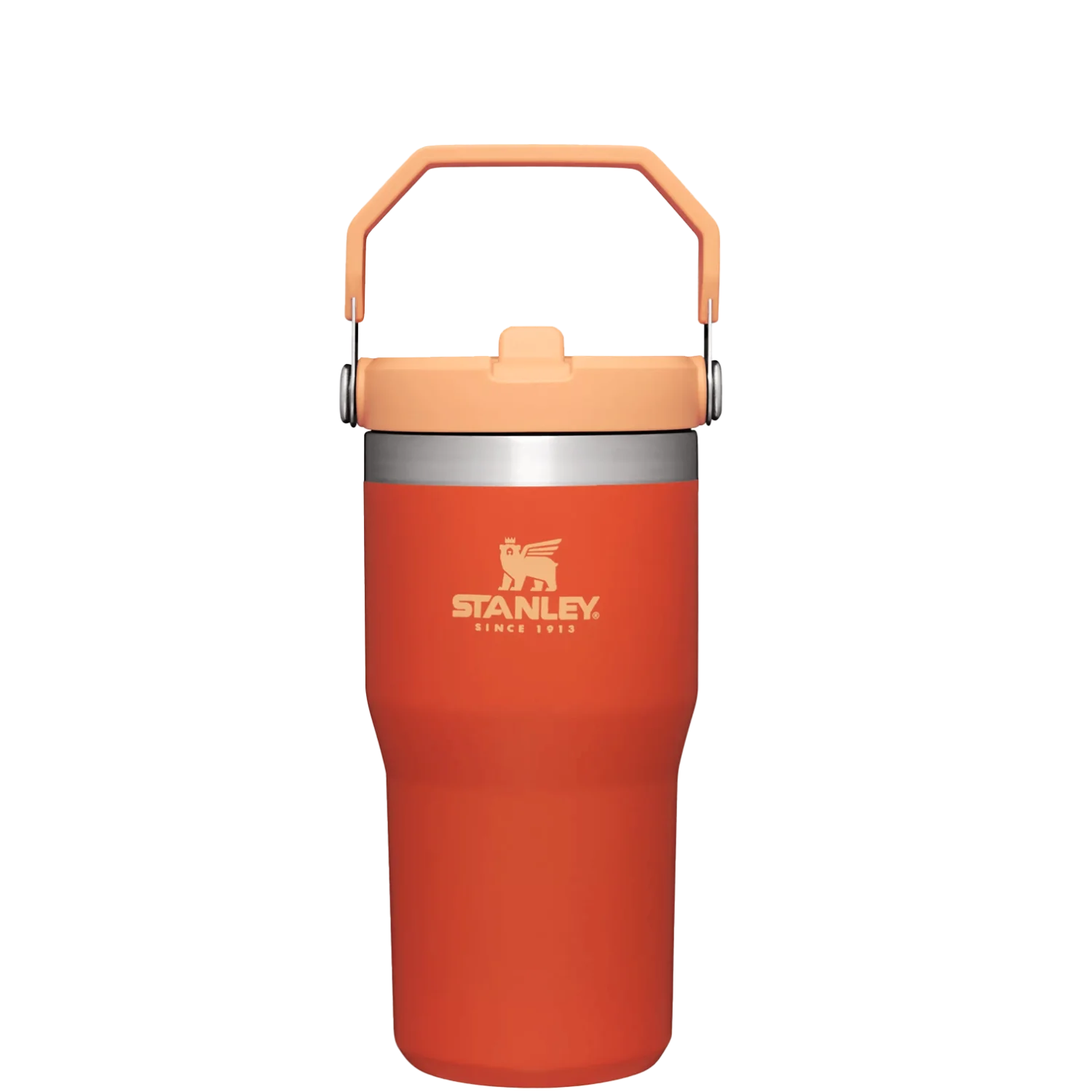 Stanley 21. GENERAL ACCESS - COOLER STAINLESS The Iceflow Flip Straw Tumbler 20oz TIGERLILY
