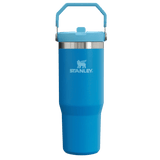 Stanley 08. DRINKWARE - WATER BOTTLES - WATER BOTTLES The Iceflow Flip Straw Tumbler 30 oz AZURE