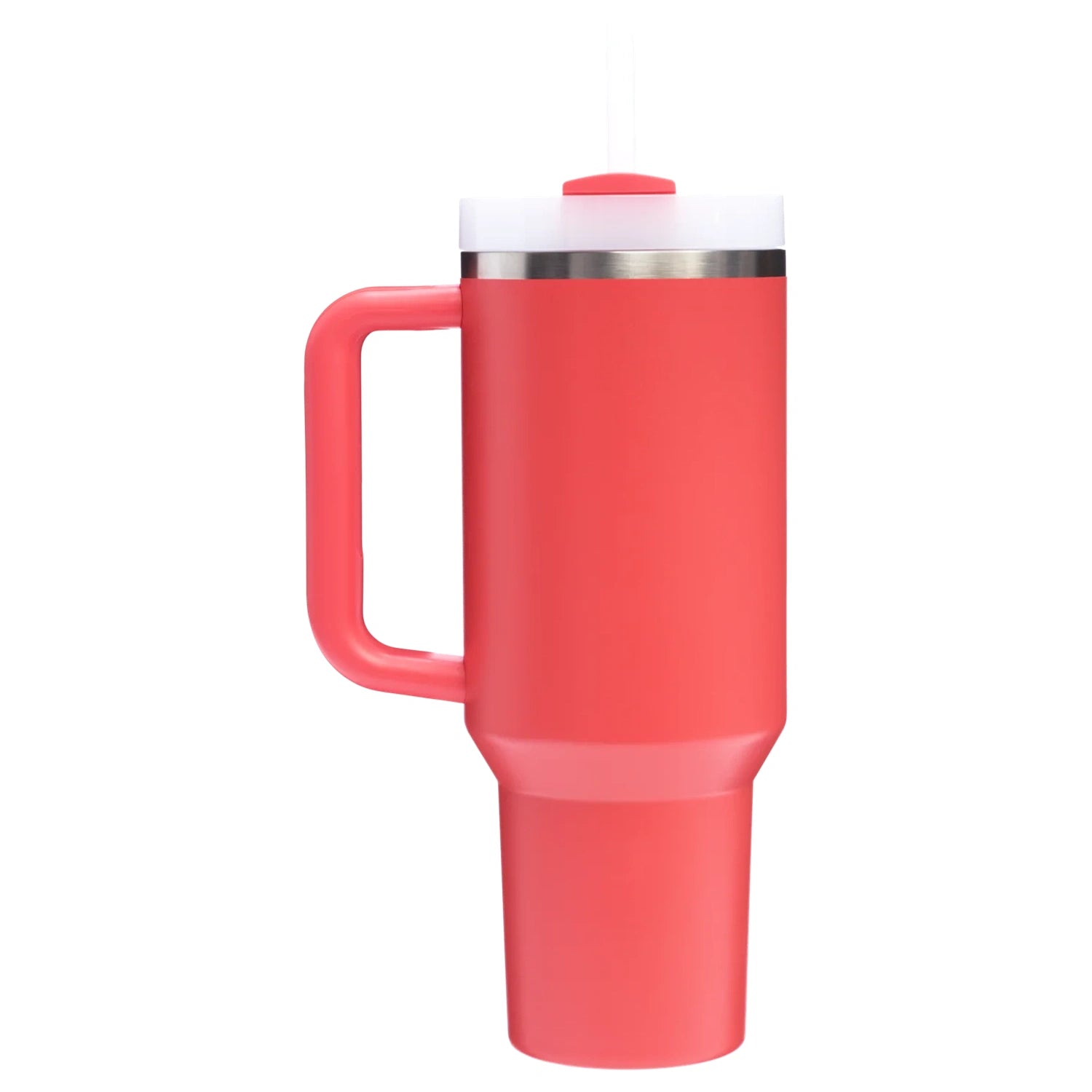 Stanley 08. DRINKWARE - WATER BOTTLES - WATER BOTTLES The Quencher H2.0 Flowstate Tumbler 40 oz HOT CORAL