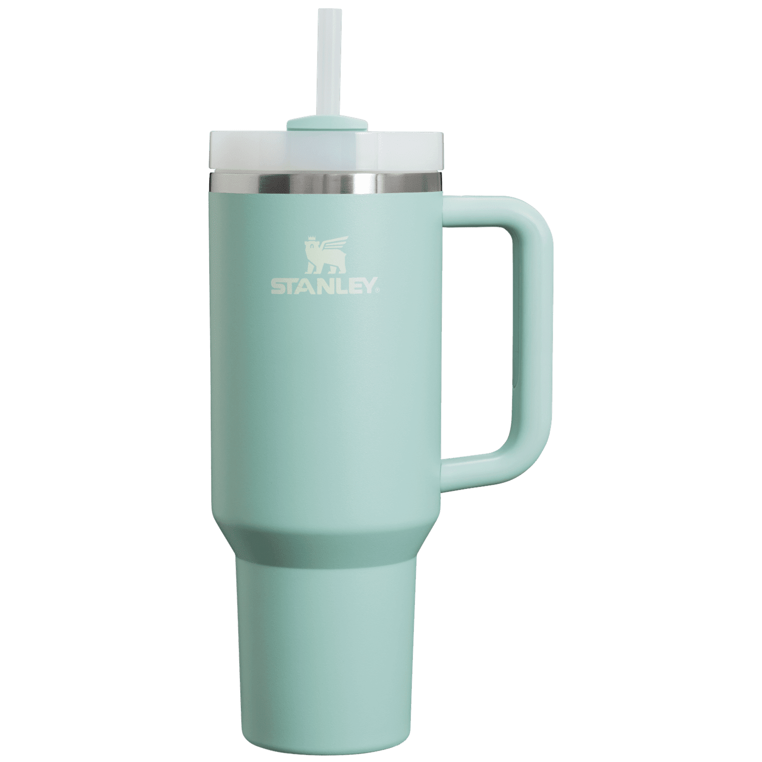 Stanley 08. DRINKWARE - WATER BOTTLES - WATER BOTTLES The Quencher H2.0 Flowstate Tumbler 40 oz SEAFOAM