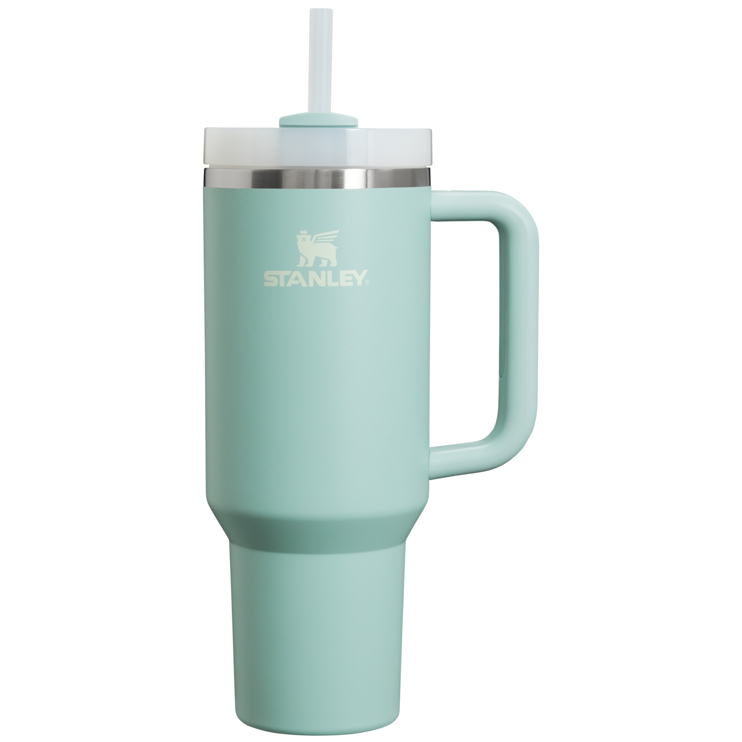 Stanley 08. DRINKWARE - WATER BOTTLES - WATER BOTTLES The Quencher H2.0 Flowstate Tumbler 40 oz SEAFOAM