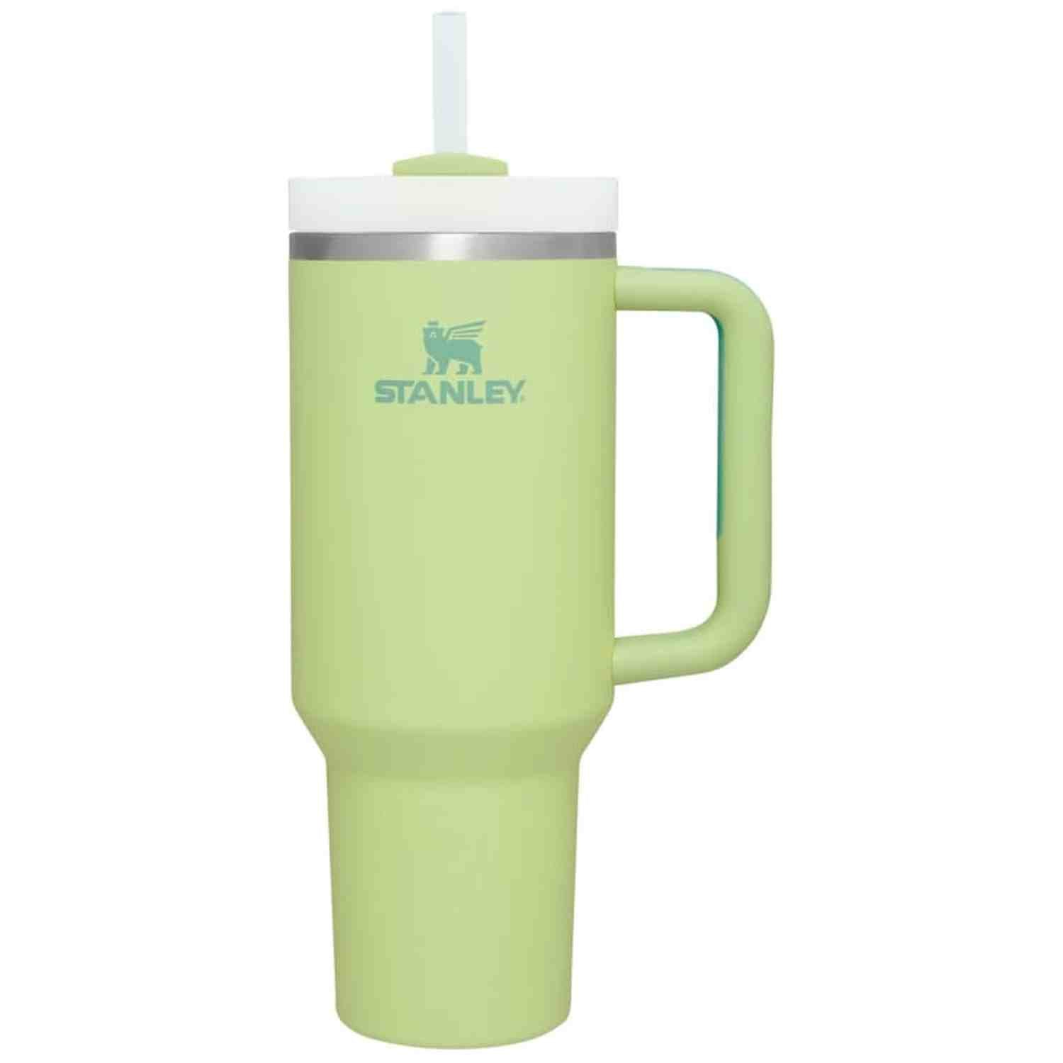 Stanley 08. DRINKWARE - WATER BOTTLES - WATER BOTTLES The Quencher H2.0 Flowstate Tumbler 40 oz CITRON