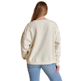 Stewart Simmons 02. WOMENS APPAREL - WOMENS HOODIES|SWEATERS - WOMENS PO SWEATERS Women's The Classic Boxy Crewneck WHITE