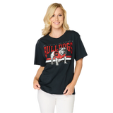 Stewart Simmons 02. WOMENS APPAREL - WOMENS SS SHIRTS - WOMENS SS CASUAL Women's The UGA Distressed Boyfriend Tee BLACK