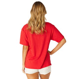 Stewart Simmons 02. WOMENS APPAREL - WOMENS SS SHIRTS - WOMENS SS CASUAL Women's UGA The Varsity Boyfriend Tee RED