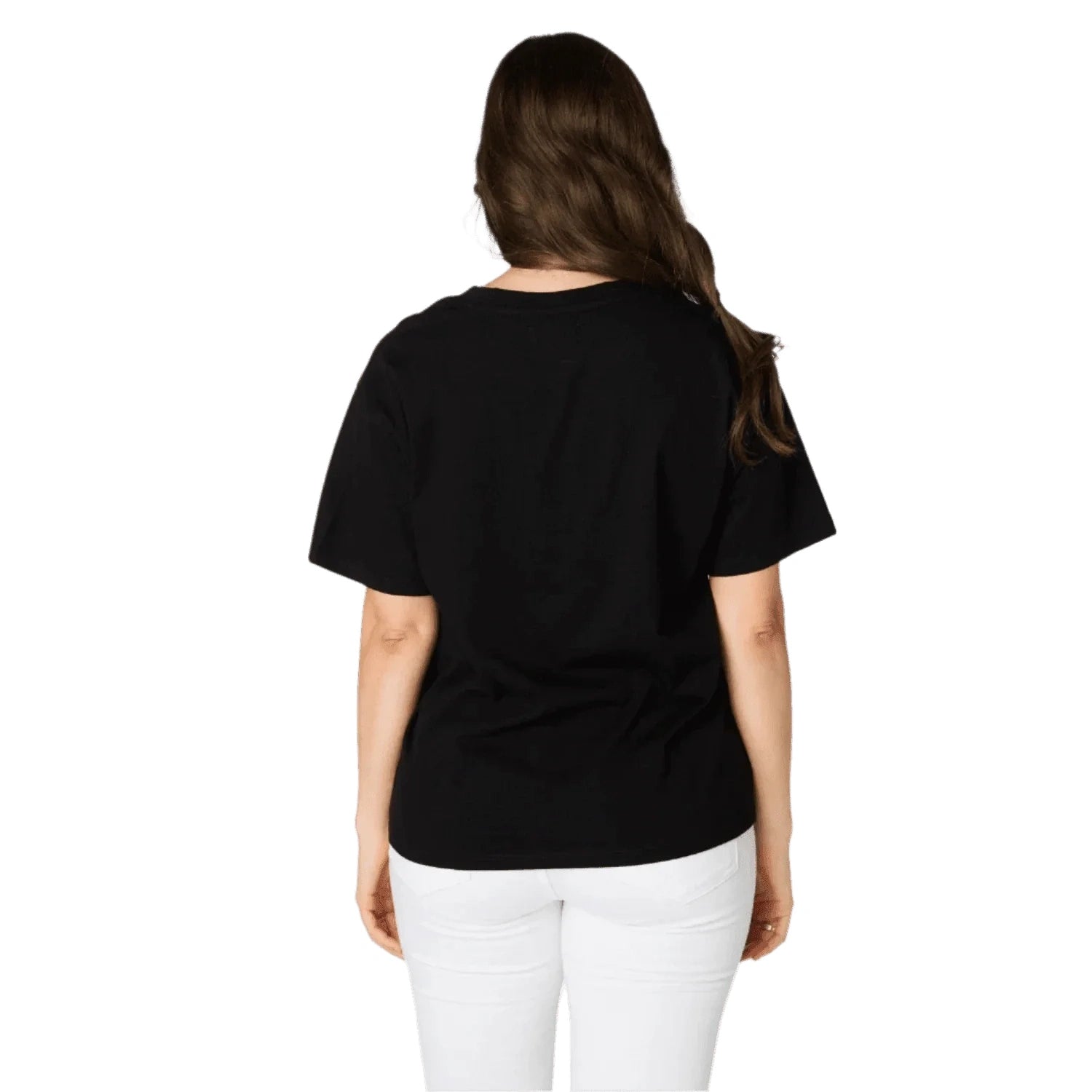 Stewart Simmons 02. WOMENS APPAREL - WOMENS SS SHIRTS - WOMENS SS CASUAL Women's UGA The Varsity Boyfriend Tee BLACK