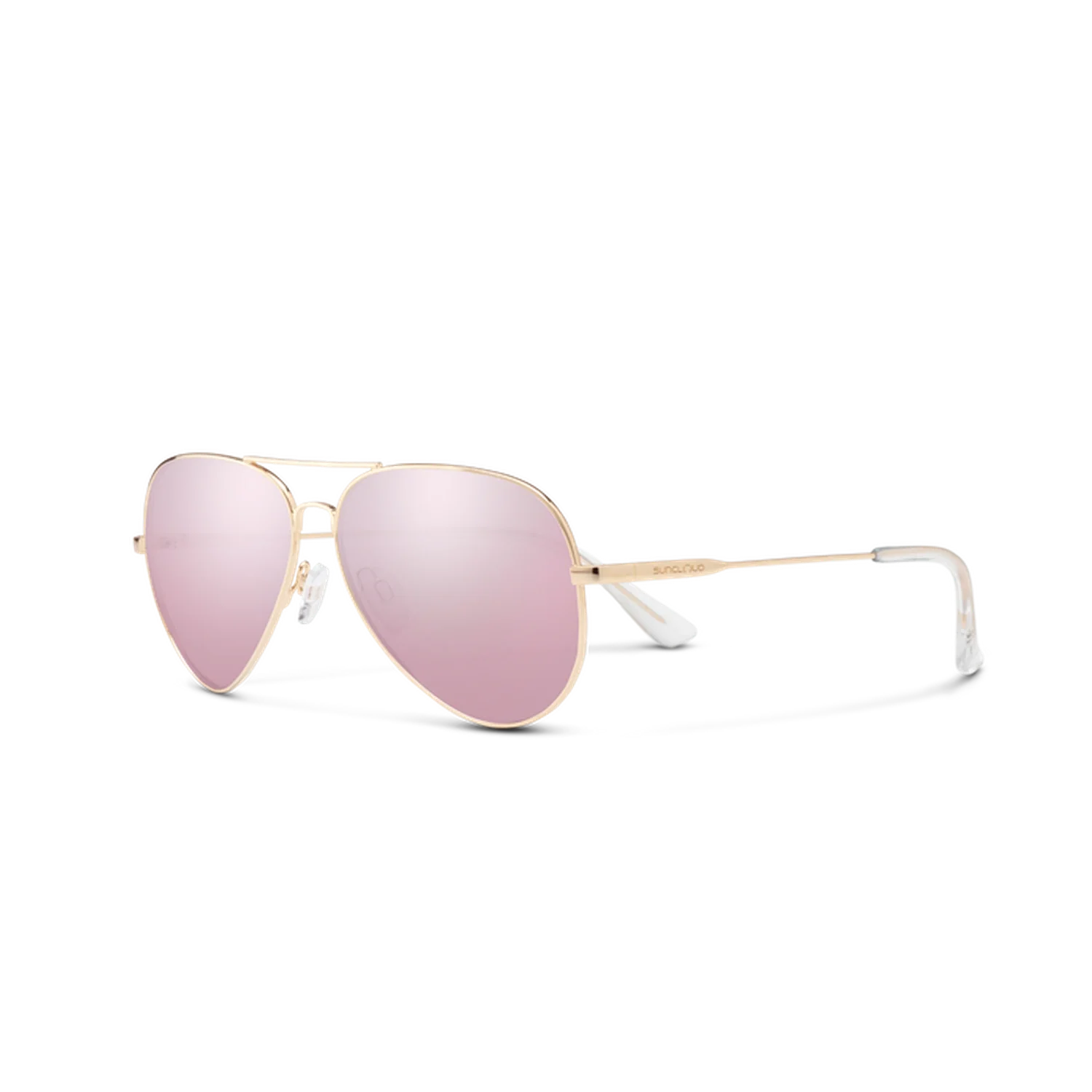 Suncloud Optics 07. EYEWEAR - SUNGLASSES - SUNGLASSES Hard Deck ROSE GOLD POLARIZED PINK GOLD MIRROR