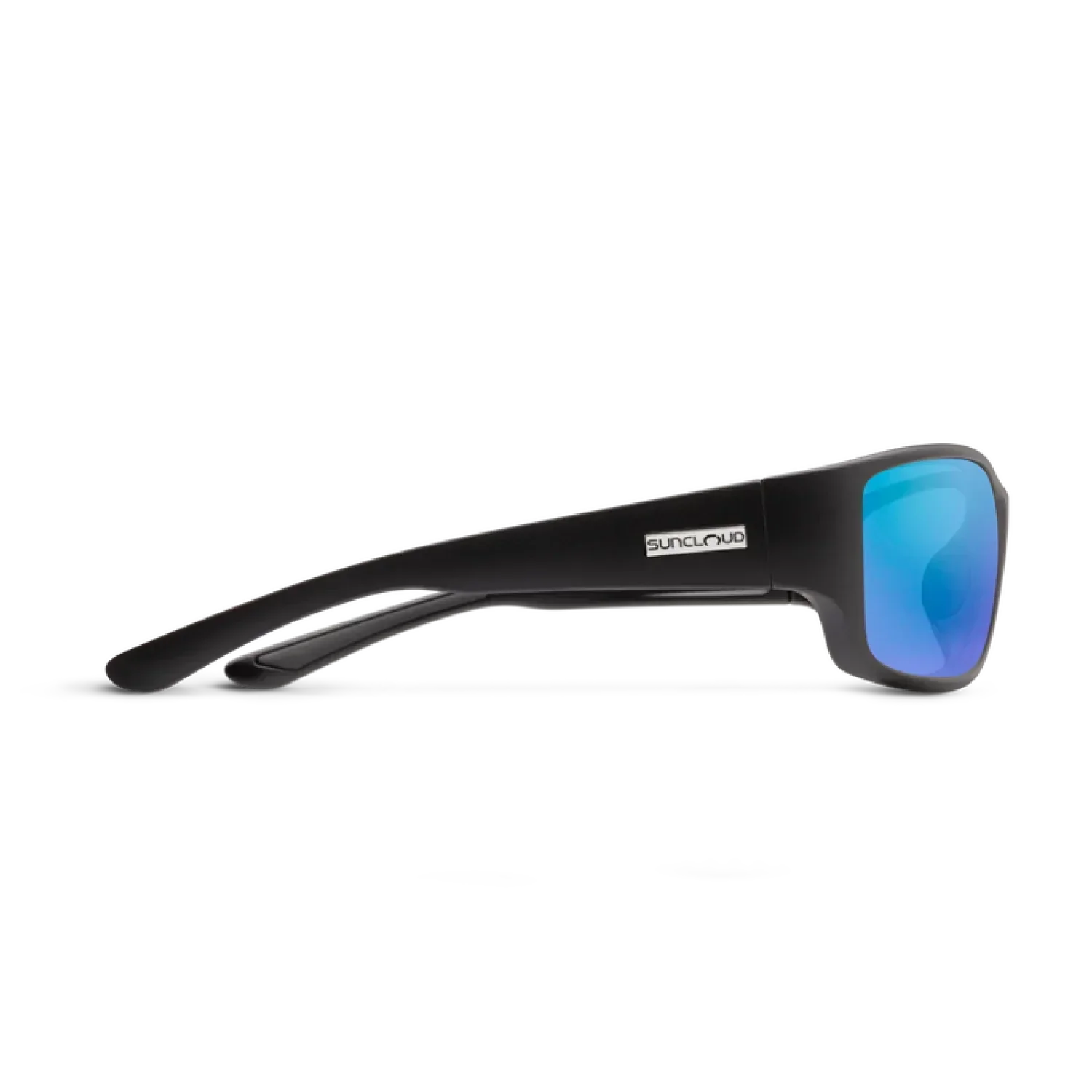 Suncloud Optics 07. EYEWEAR - SUNGLASSES - SUNGLASSES Hull MATTE BLACK POLARIZED BLUE MIRROR