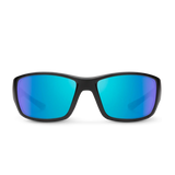 Suncloud Optics 07. EYEWEAR - SUNGLASSES - SUNGLASSES Hull MATTE BLACK POLARIZED BLUE MIRROR