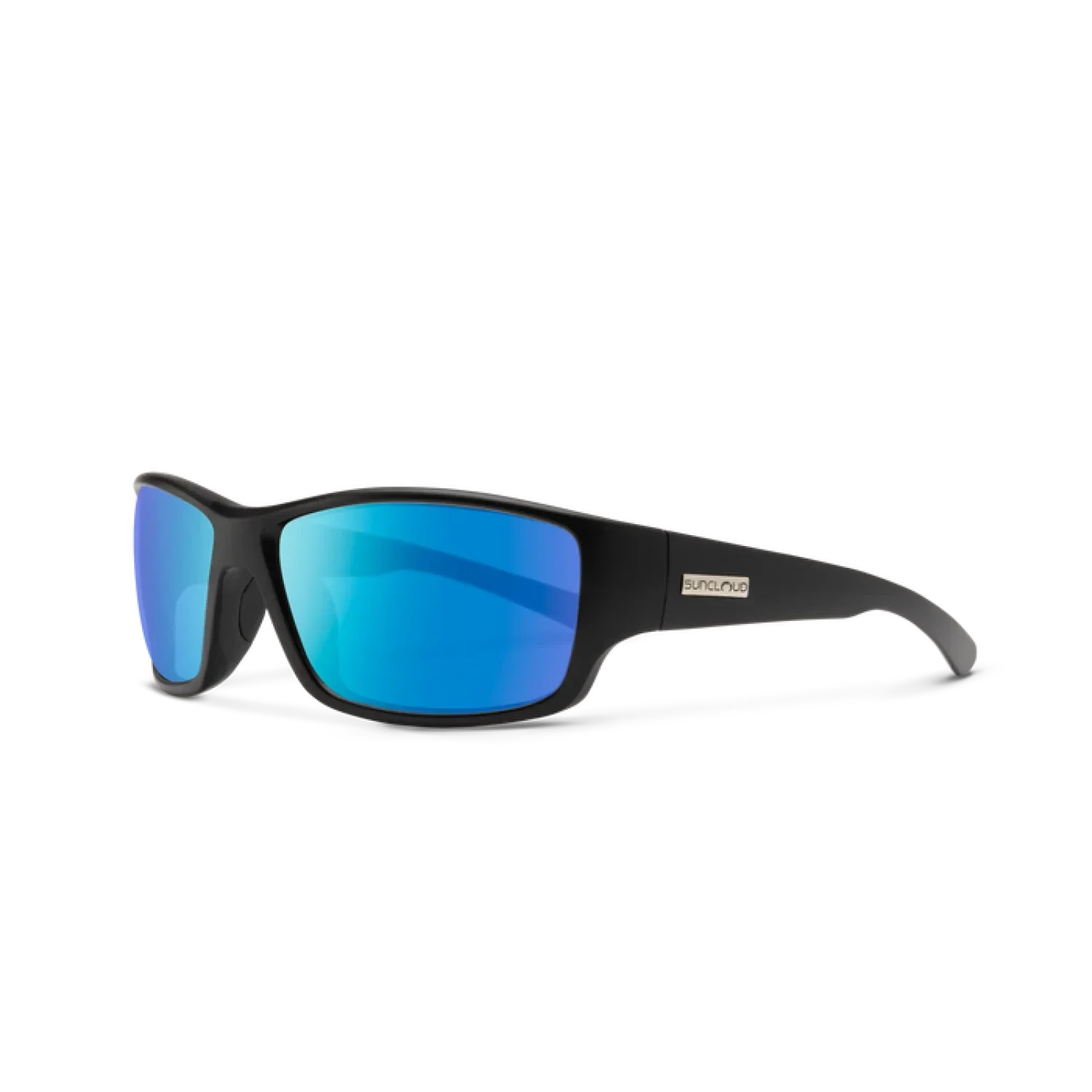 Suncloud Optics 07. EYEWEAR - SUNGLASSES - SUNGLASSES Hull MATTE BLACK POLARIZED BLUE MIRROR