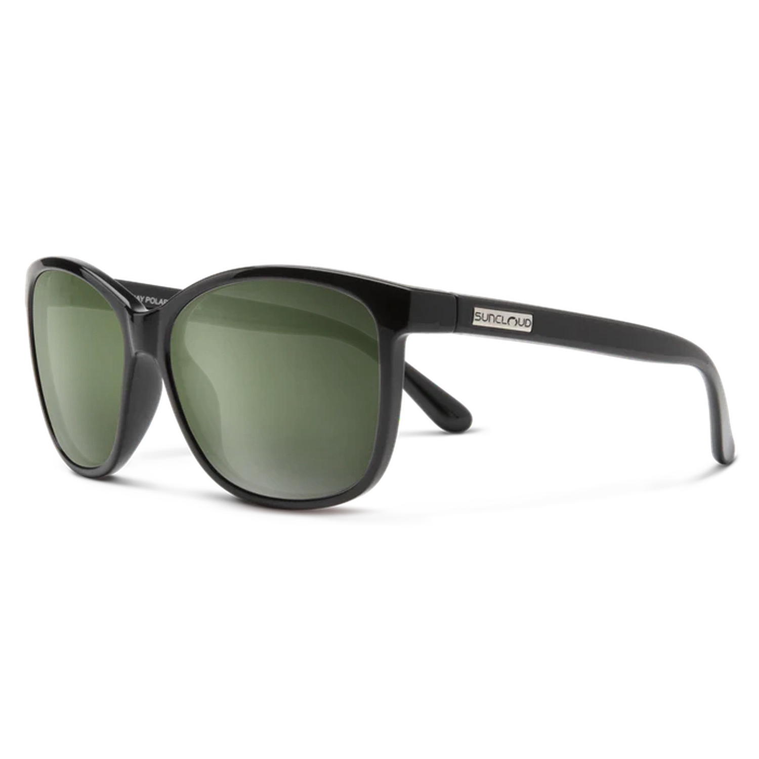 Suncloud Optics 07. EYEWEAR - SUNGLASSES - SUNGLASSES Sashay BLACK POLARIZED GRAY GREEN